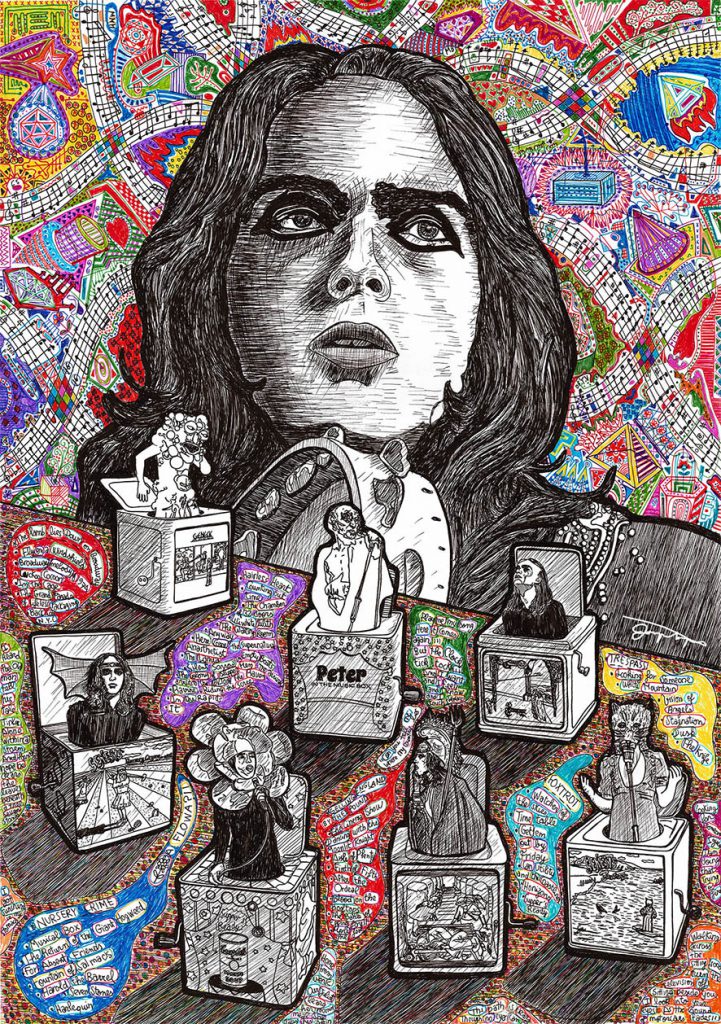 Peter Gabriel portrait Genesis "©"