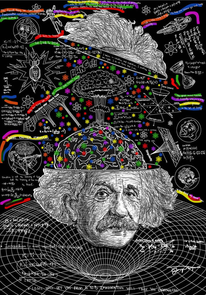 Albert Einstein Portrait"©"